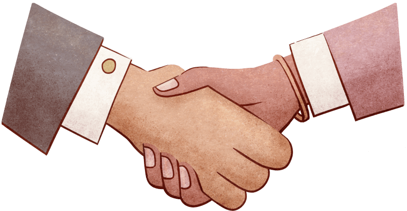 Shaking hands